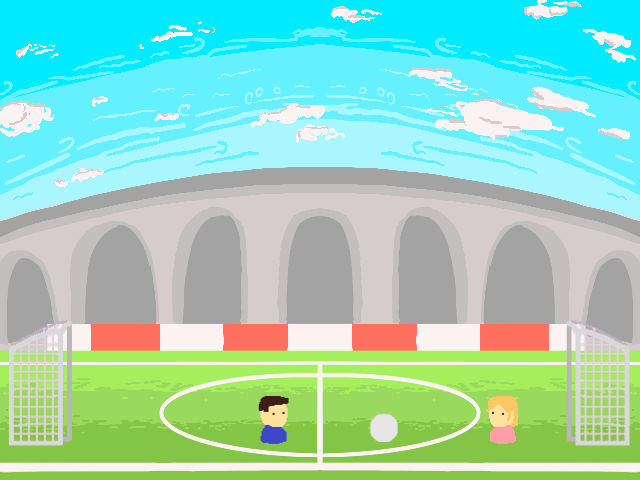 FPGA Soccer Heads gameplay